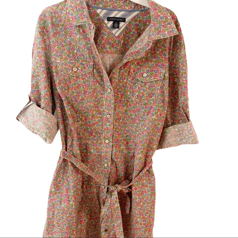 Tommy Hilfiger Floral Cotton Shirt-Dress